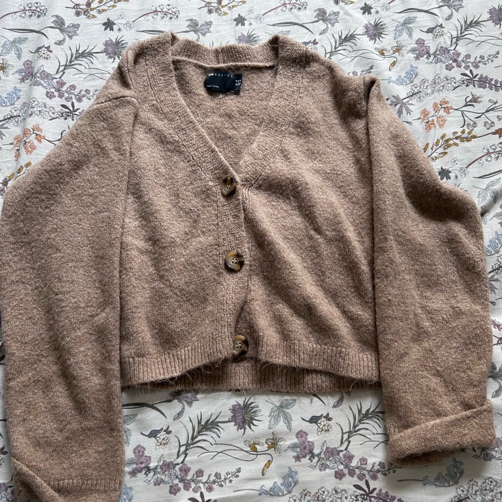 ASOS Tan Button-Up Cardigan
